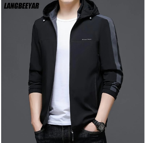 Hooded Street Windproof Men